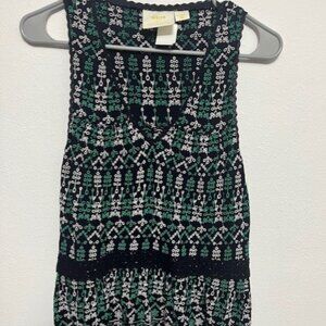 Anthropologie Maeve Embroidered Peplum Top